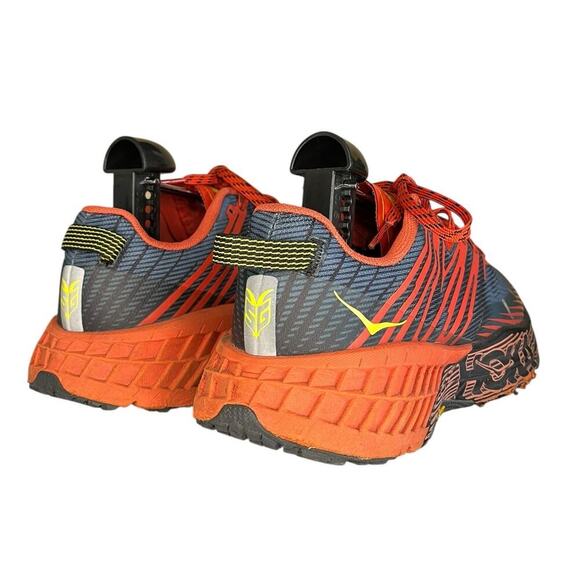 Hoka One One Speedgoat 4 Fiesta Provincal Blue Size 8 Blue Orange - Picture 4 of 6